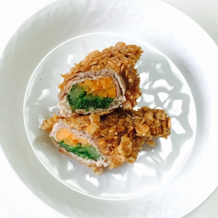 カロリーオフ 肉巻き野菜フライ レシピ 作り方 By Shirausagi 楽天レシピ